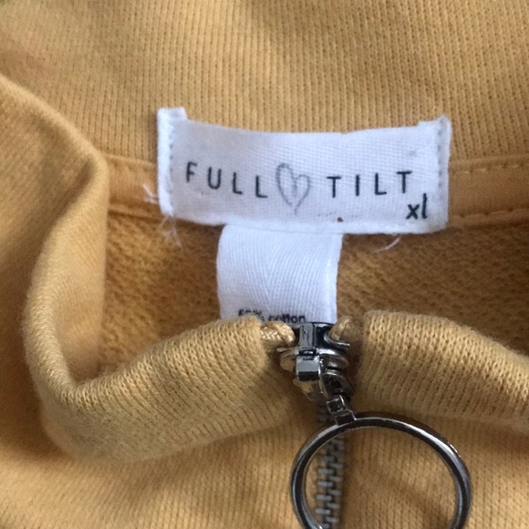 Yellow Quarter Zip Sweater - Picture 2 of 4